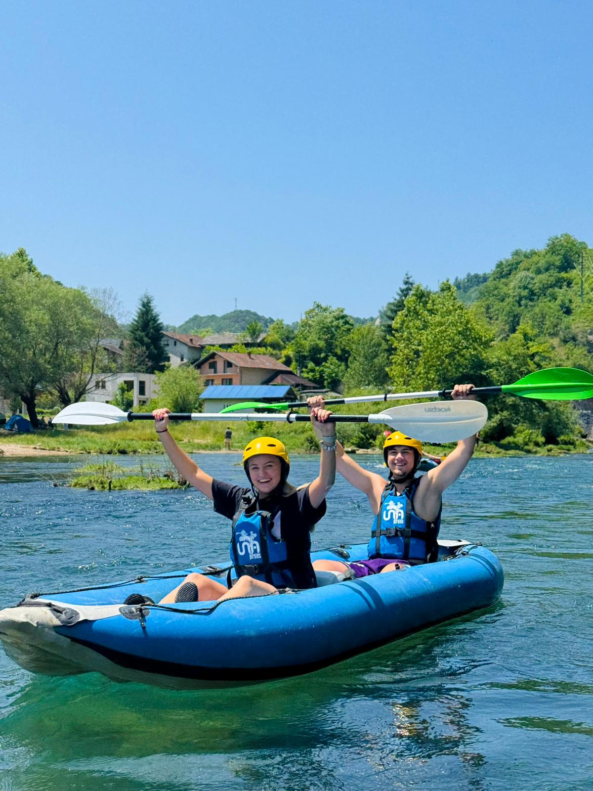 Una Pirates kayak tim na rijeci Uni – NP Una